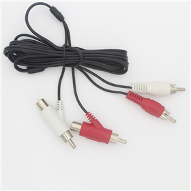 音視頻線，RCA公母轉(zhuǎn)接線，槍型RCA公母轉(zhuǎn)接插頭線